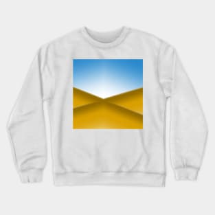 Blue white brown abstract art design Crewneck Sweatshirt